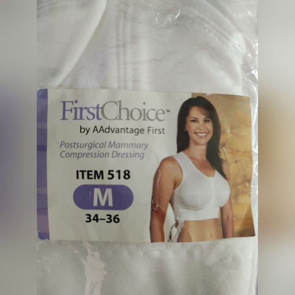 FirstChoice by AAdvantage 518 Postsurgical Mammary Compression Bra, Size M 34-36 - Picture 2 of 3